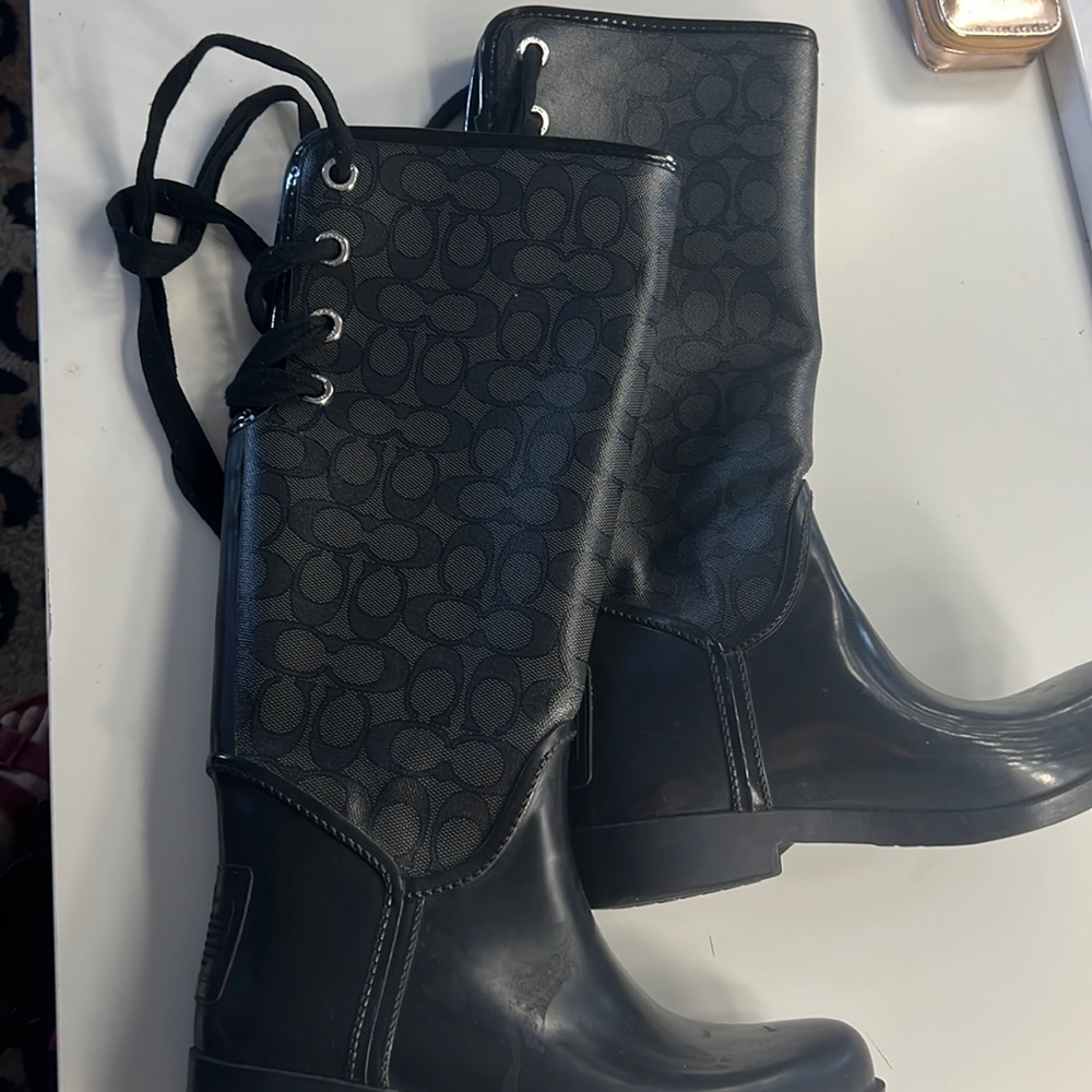 Coach rain boots